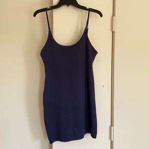 Sexy mini dress with side zipper detail